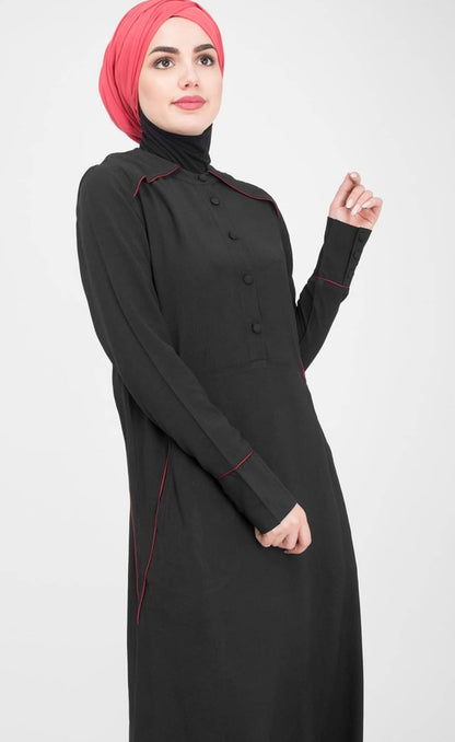 Black red lines Riyon with buttons