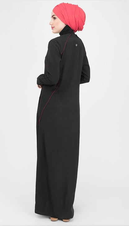 Black red lines Riyon with buttons
