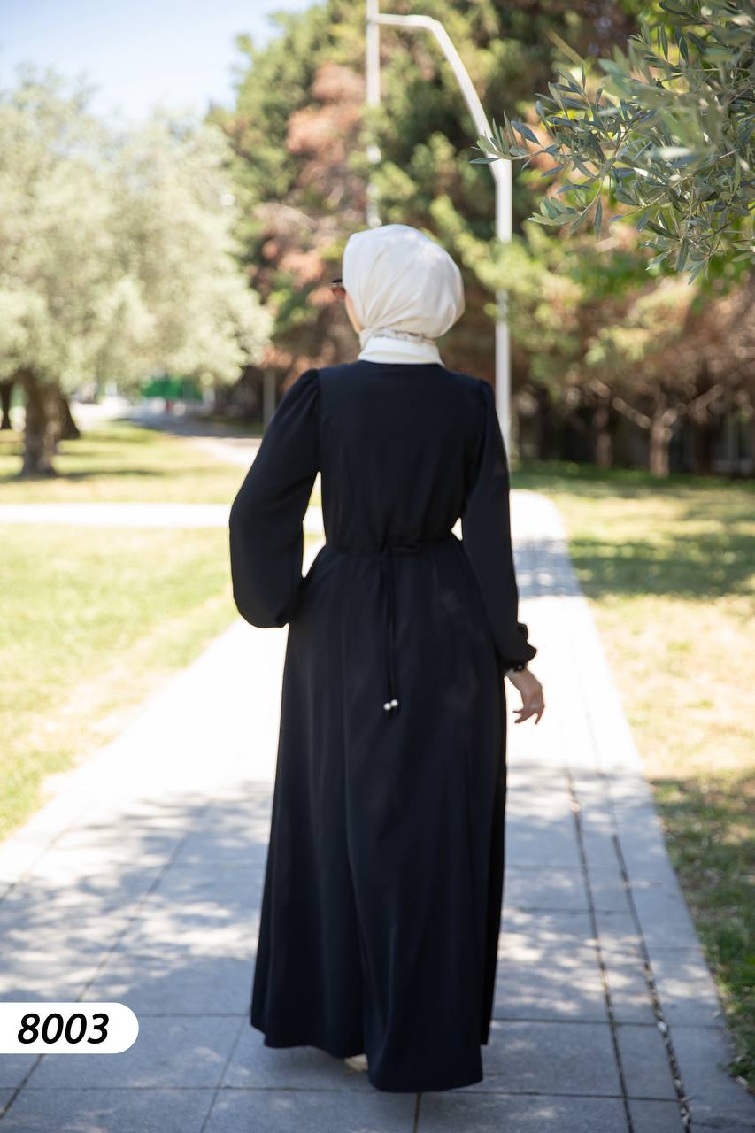 Chemise dress black color Turkish style