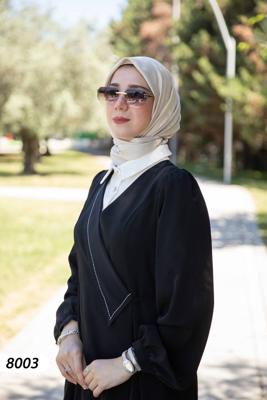 Chemise dress black color Turkish style