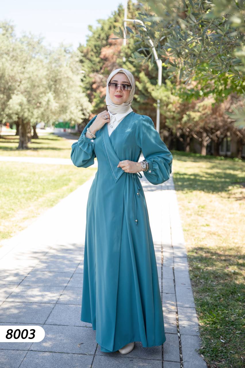 Chemise dress blue cloor Turkish style