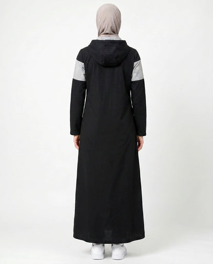 Black Autumn full opend Jilbab ( pre-order)