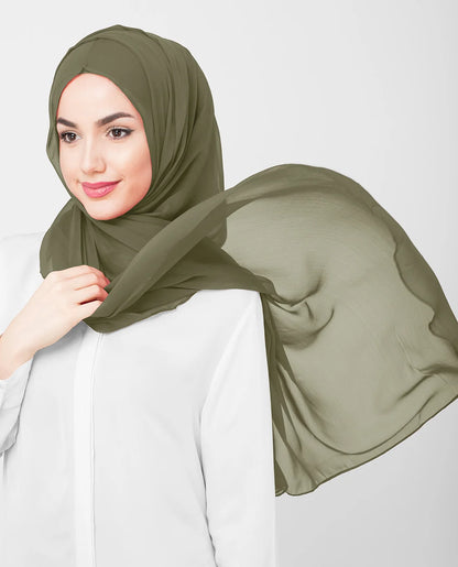 Willow Poly Chiffon Scarf