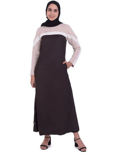 Brown Wave Utility Jilbab