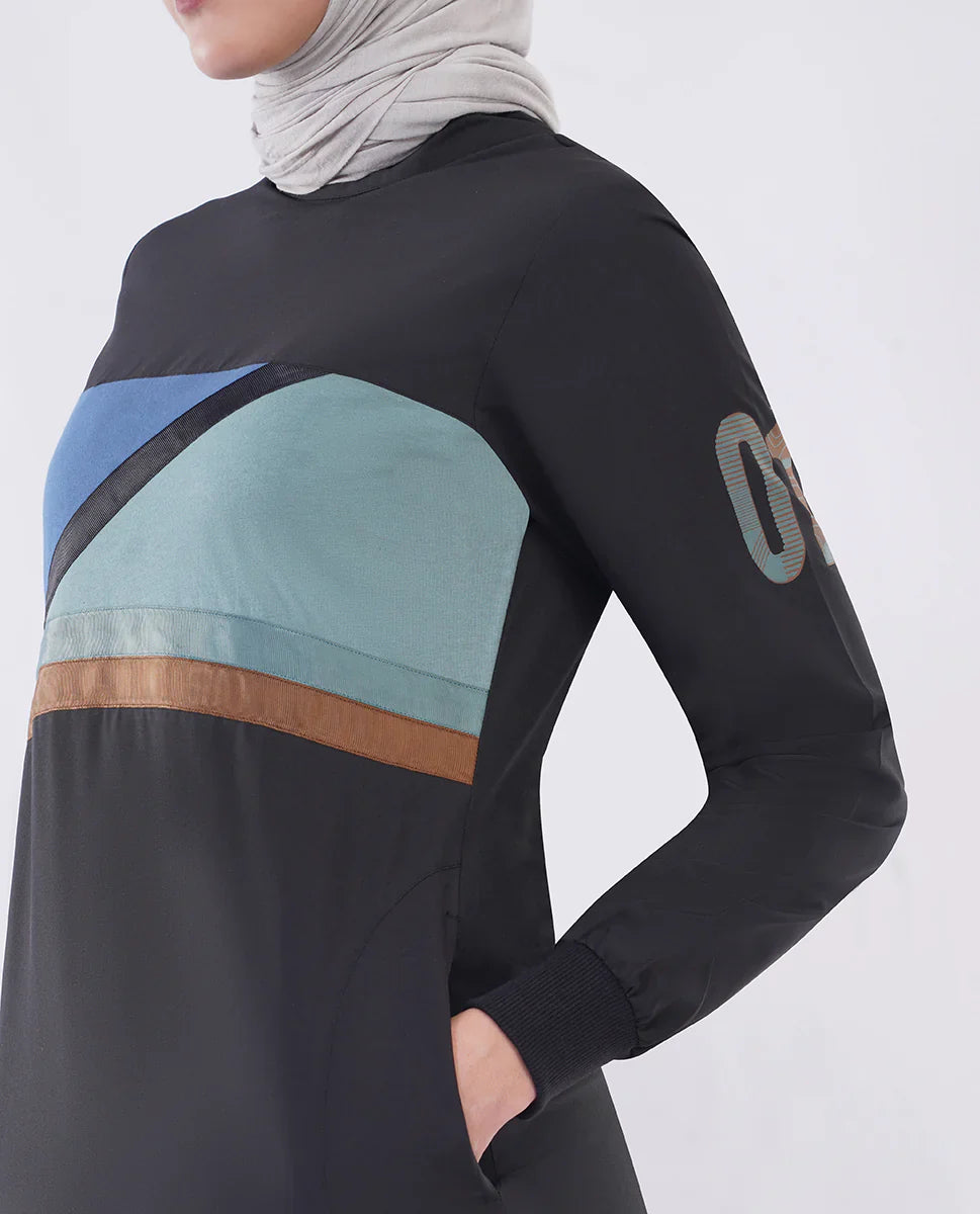 جلابيب أوربان نوار بتصميم متباين الألوان