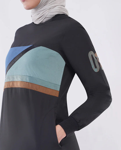 جلابيب أوربان نوار بتصميم متباين الألوان