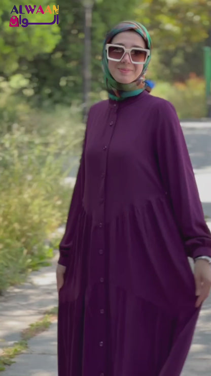 Turkish wide dress mint color